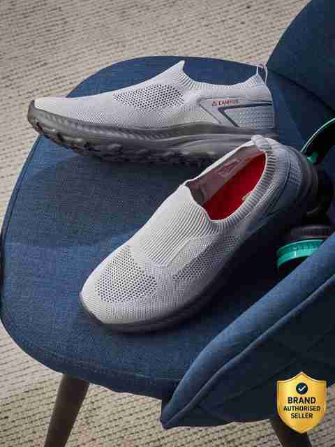 CAMPUS FRAME Walking Shoes For Men (Grey , 6) - Image 5
