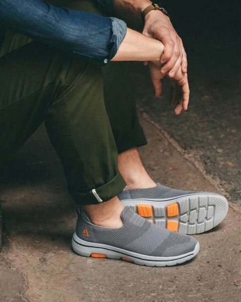 action Athleo ATG-487 Comfortable Lightweight Breathable Durable Sports Slip-On Running Shoes For Men (Grey , 8) - Image 4