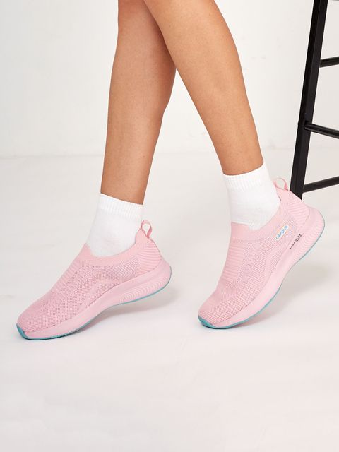 CAMPUS ANNIE Women's Casual Shoes | Sock-Like Fit | Integrated FoamLite Tech | Slip On Walking Shoes For Women (Pink , 6) - Image 8