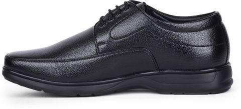 LIBERTY Fortune HOL-131E Formal Slip-on Shoes With PU Upper | PVC Sole Lacing Derby For Men (Black , 9) - Image 8