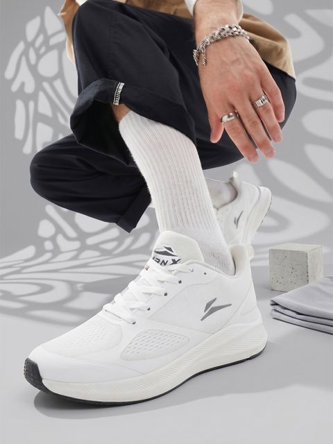 TurnX Sports Running Shoes for Men (White, Black, Size 7) - Image 6