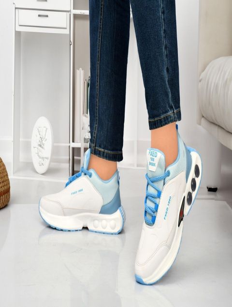 flostar Walking shoes for men | Trending shoes for men | Gym Wear shoe for boys Running Shoes For Men (Blue , 10) - Image 7