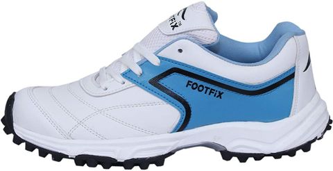 FOOTFIX Men's PU Cricket Shoes (Blue, Size 8) - Image 8