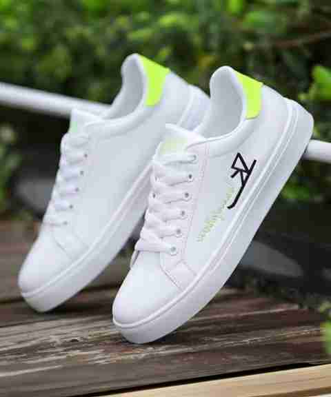 aadi Ultralightweight | Comfortable | Breathable Walking | Outdoor | Daily Use Sneakers For Men (White, Green , 7) - Image 5