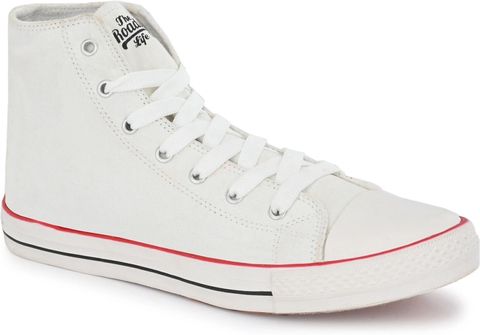 Roadster Lightweight Comfortable Laceup | High Top Casual |Dailywear use Sneakers For Men (White , 8) - Image 3