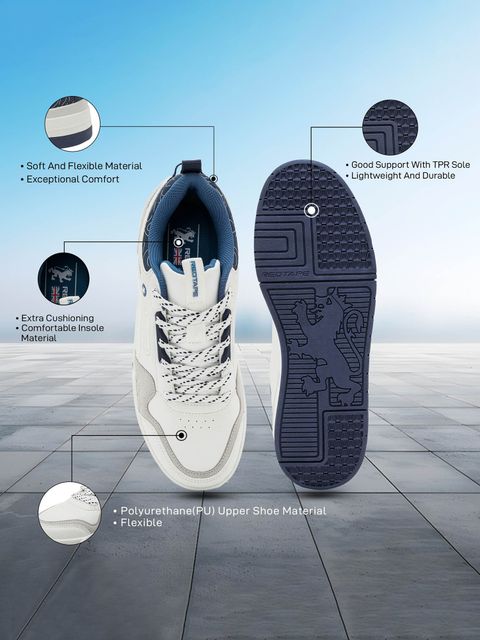 RED TAPE Lifestyle Sneaker Shoes for Men | Elegantly Rounded Front, Soothing Insole Sneakers For Men (Navy , 9) - Image 8