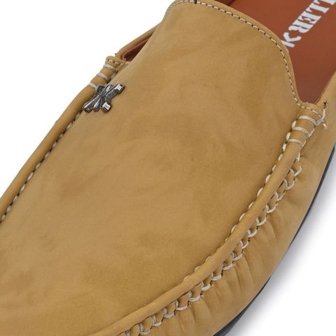 KILLER KL8044 Lightweight Casual Loafers for Men (Beige, UK 7) - Image 5