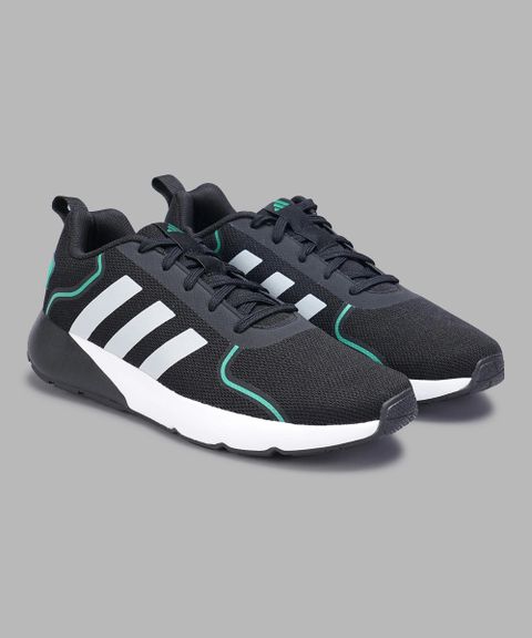 ADIDAS RayRun M Running Shoes For Men (Black , 9) - Image 4
