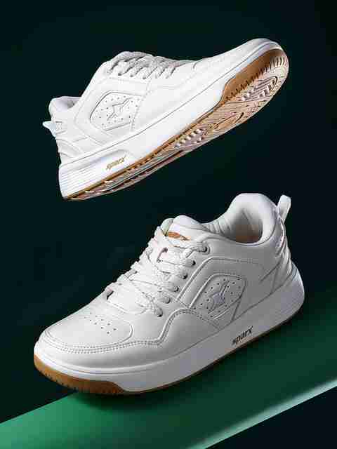 Sparx Sneakers For Men (White, Camel , 7) - Image 3