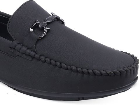 MR.WONKER Premium Metal Bit Slip-On Loafers Loafers For Men (Black , 10) - Image 8
