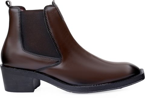 BXXY Men's Brown Casual Formal Slip-On Boots (Size 10) - Image 6