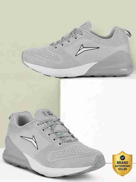 JQR DJ PLUS Running Shoes for Men (Grey, Size 9) - Image 5