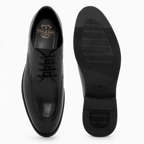 RED TAPE Derby For Men (Black , 6) - Image 8
