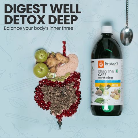 Krishna's Herbal & Ayurveda Digestive Care Juice | Relieves Bloating & Digestive Disorders (1 L) - Image 8