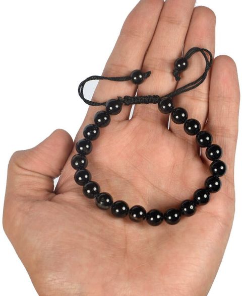 Aanya Jewels Stone Beads Crystal Bracelet Beige - Image 6