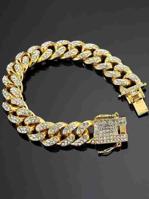 Braculum Gold-Plated Cubic Zirconia Bracelet - Image 5