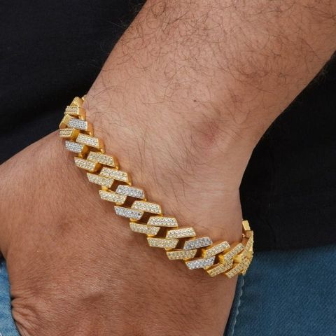 Braculum Gold-Plated Cubic Zirconia Bracelet - Image 6