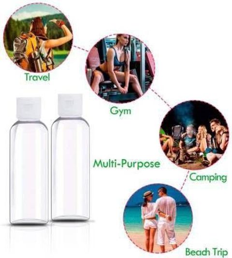 dinojames 10pc bottle 100ml 100 ml Plastic Bottle (Pack of 10, White) - Image 6