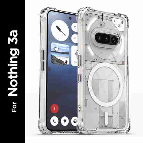 Pikkme Back Cover for Nothing Phone (3a) Transparent Grip Case - Image 3