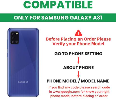 KoversKart Samsung Galaxy A31 One Piece Printed Flexible Case - Image 6