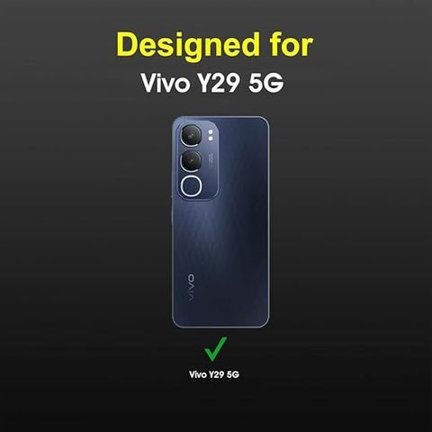 Flospy Flip Cover for vivo Y29 5G (Black, Dual Protection, Artificial Leather, Pack of: 1) - Image 6