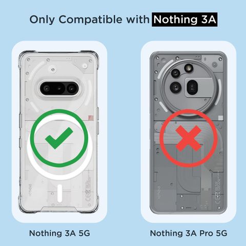 Pikkme Back Cover for Nothing Phone (3a) Transparent Grip Case - Image 6