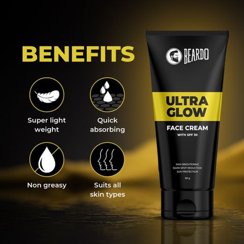 BEARDO Ultraglow Face Cream SPF30 & Pack of 2 · 100 ml (200 ml total) - Image 8