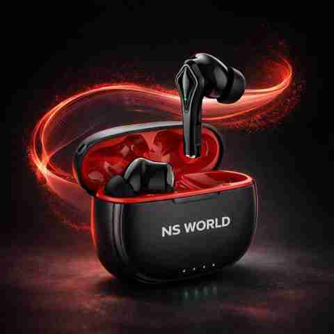 NS WORLD Thar Roxx TWS Earbuds with Mic | Game On | Touch | Type-C | Wireless Earphones Bluetooth Gaming Headset (Black, True Wireless) - Image 5