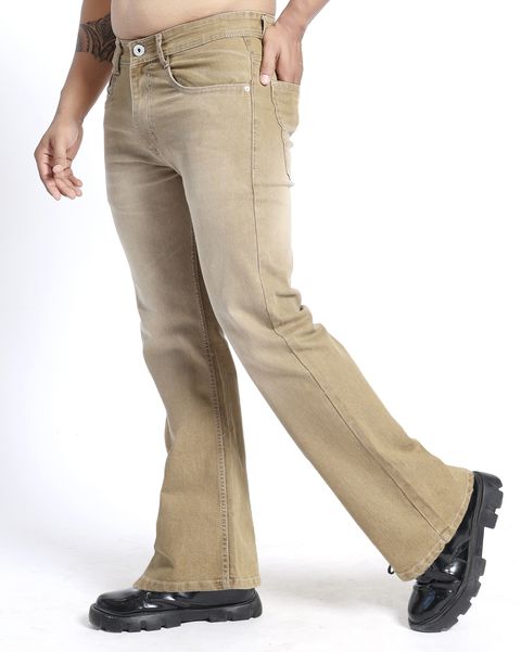 Netyork Men Boot-Leg Mid Rise Gold Jeans - Image 8