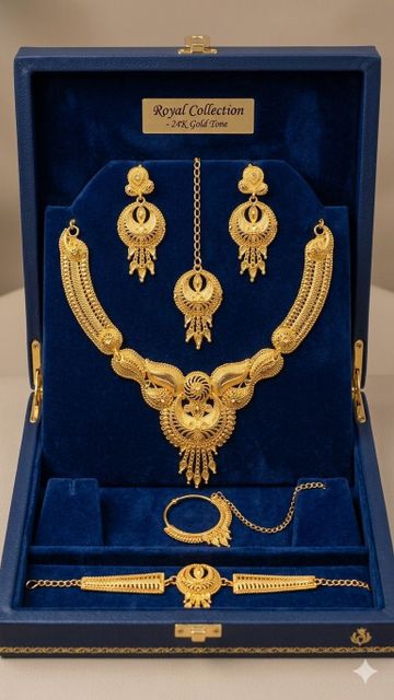 Yash Impex Brass Gold-plated Gold Jewel Set (Pack of 1) - Image 7