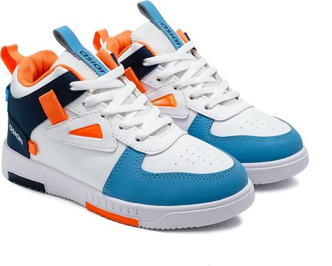 asian Lace Sneakers For Boys (White, 9-10 Years) - Image 8