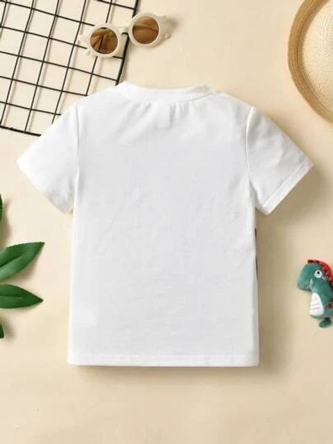 MGR Boys Solid Polyester Regular T-Shirt (White, Pack of 1) - Image 8