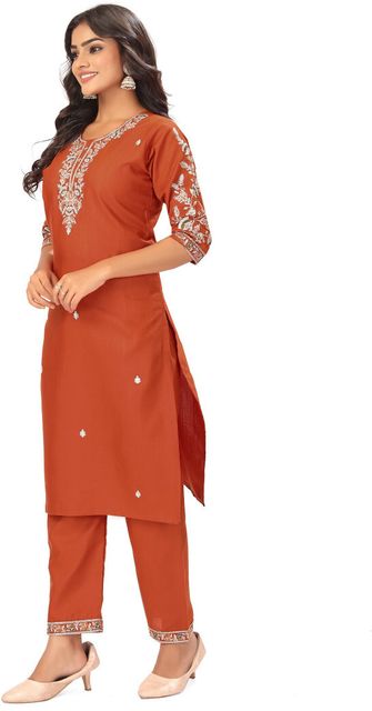 Gajan Creation Embroidered Kurta, Trouser/Pant & Dupatta Set - Image 4