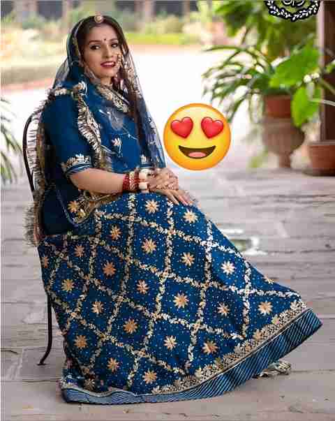 rajasthani dress for ladies online BALAJI TEXTILES Embroidered, Embellished Semi Stitched Poshak rajasthani dress
