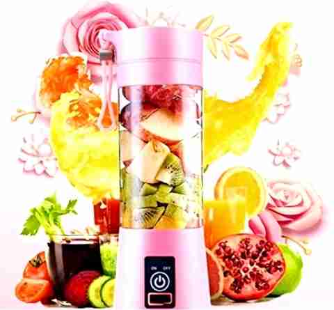 FRONY JX 4 450W Portable USB Juicer Mixer Grinder, Multicolor - Image 3