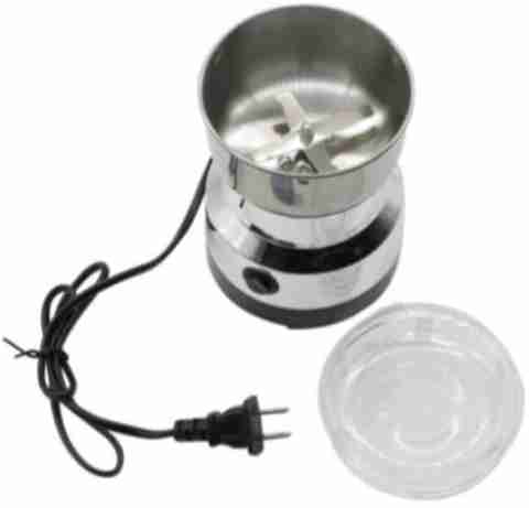 implex mart RV102 220 500 W Mixer Grinder (FD-White Wings Mini Stainless Steel Coffee Spice Nuts Grains Bean Grinder | 1 Jar | Silver) - Image 2