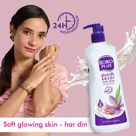 BOROPLUS Doodh Kesar Lotion 400ml - Pack of 2 (800 ml) - Image 7