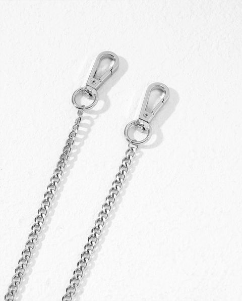 Its 4 You Single layer Side Pant Chain,Jean Chain,Curb Chain, (For Womens Ans Mens) Sterling Silver Plated Stainless Steel Chain - Image 7