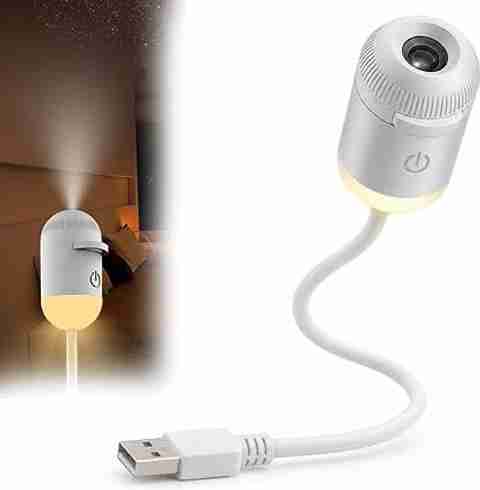 MCBAZEL Galaxy Projector Night Light, USB Portable Starry Sky Lamp for Bed & Kids Room (300 lm) Portable Projector (White) - Image 2
