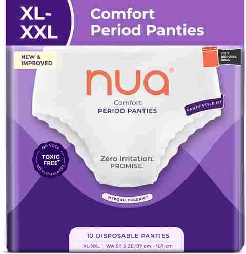 Nua 360° Comfort Disposable Period Panties XL-XXL (Pack of 10) - Image 3