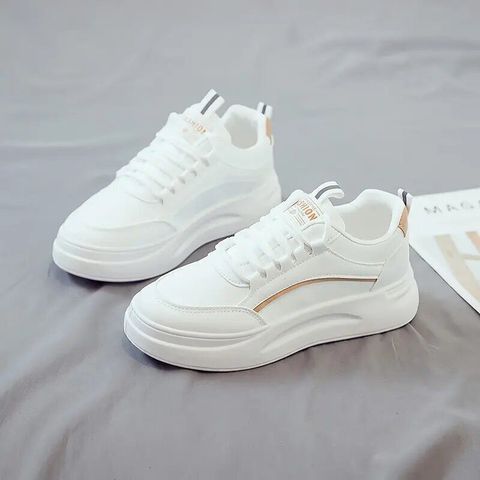 Layasa Casual White Sneakers for Women (Size 6) - Image 6
