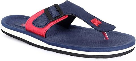 aadi Men Slippers Blue Red Size 10 - Image 6