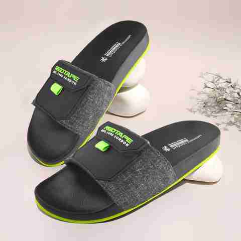 RED TAPE Men Slides (Green , 7) - Image 5