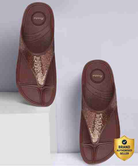 Bata Women's Brown Slippers (Size 5) - Image 5