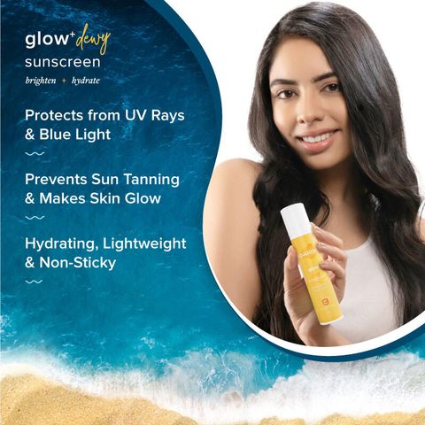 Aqualogica Sunscreen SPF 50 PA++++ Glow+ 150g - Image 4