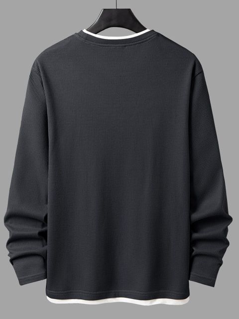 EyeBogler Men Printed Round Neck Polyester Grey T-Shirt - Image 6