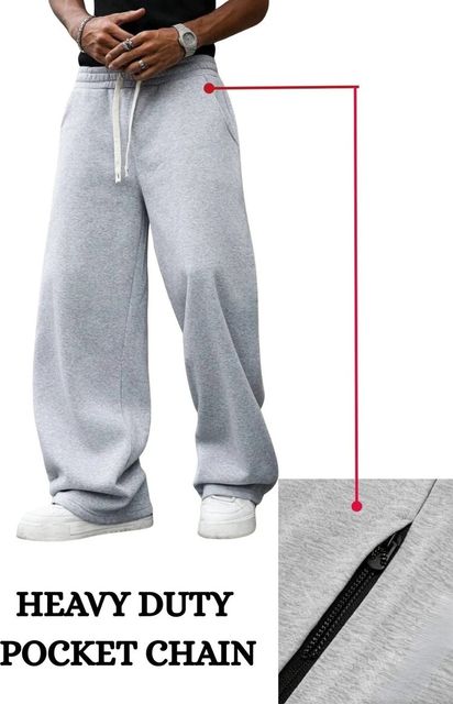 Morte Paple Men Solid Grey Track Pants - Image 5