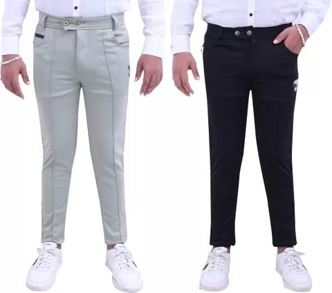 Arihant Shope Men's Solid Black Track Pants (Pack of 2) - Image 7