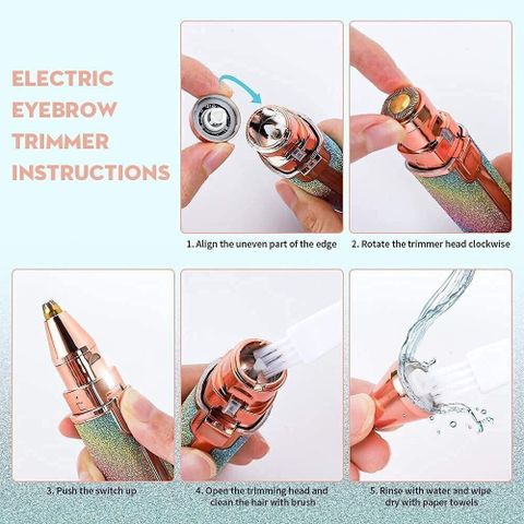 Callun 2-in-1 Hair Remover Epilator & Shaver for Women, Multicolor - Image 7