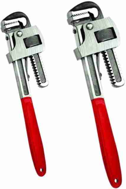 manvi Hand Tool Combo 12 inch & 14 inch Hand Tool Pipe Wrench Combo 12 inch & 14 inch Single Sided Pipe Wrench (Pack of 2) - Image 5